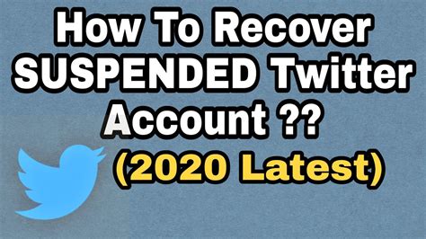 How To Recover Suspended Twitter Account Restore Suspended
