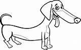 Dog Coloring Dachshund Cartoon Pages Drawing Weenie Mean Adults Book Illustration Weiner Stock Clipartmag Sheets Vector Cute Getdrawings Izakowski 123rf sketch template
