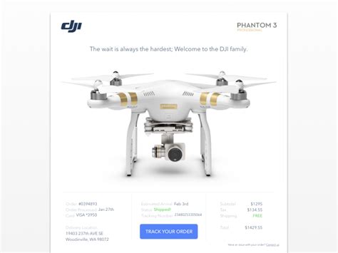 email receipt   drone purchase  justin mckissick  dribbble