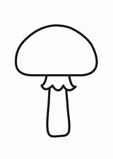 Coloring Mushroom Printable sketch template