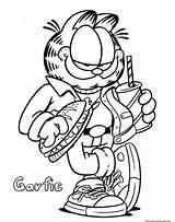 Coloring Garfield Pages Printable Friends Print Girls Kids 1013 Colouring Color Cat sketch template