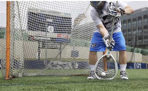 Brian Phipps Saving Shots On The Run Inside Lacrosse