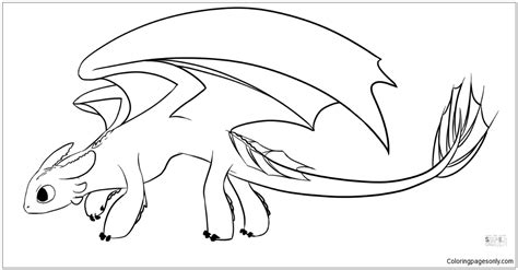 night fury dragon coloring page  printable coloring pages