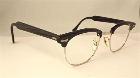 Clubmaster Style 1950s Men S Eyeglasses Black By Ifoundgallery