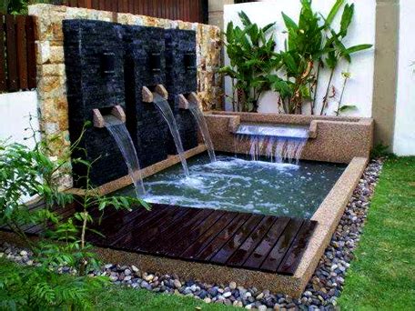 model kolam air mancur  taman rumah creo house