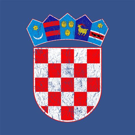 vintage croatia croatian flag hrvatska sahovnica croatia flag  shirt teepublic