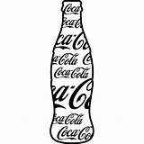 Cola Coca Bottle Soda Coloring Coke Pages Drawing Logo Outline Cocacola Glass Diet Clipart Bottles Stencil Drawings Bouteille Designs Template sketch template