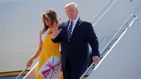 donald trump arrives at g7 summit in france he doesn t want to attend