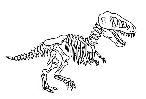 dinosaur bone coloring page  printable coloring pages  kids