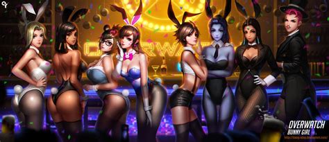 overwatch bunny girl by liang xing get more rohitanshu overwatch overwatch tracer bunny girl