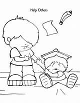 Coloring Helping Others Pages Forgiveness School Bible Help Sunday Kids Hands Caring Colouring Color Clipart Printable Dog Service Children Kid sketch template