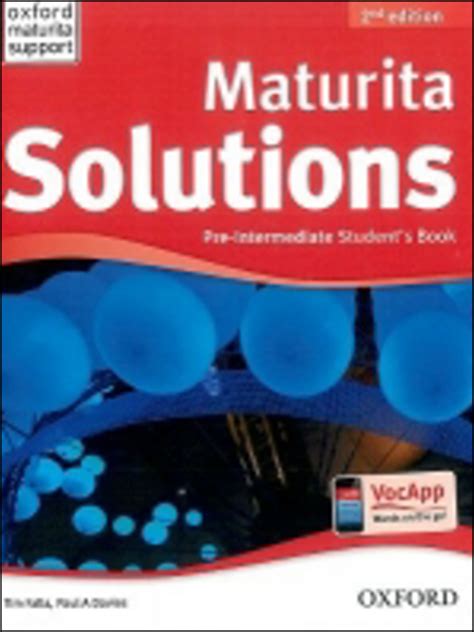 aradacz maturita solutions pre intermediate students book czech