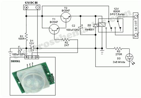 diagram wiring diagram  pir sensor mydiagramonline