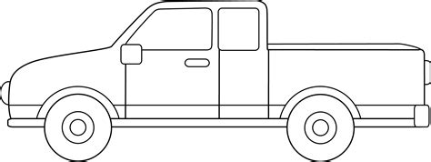 pickup truck coloring page  clip art