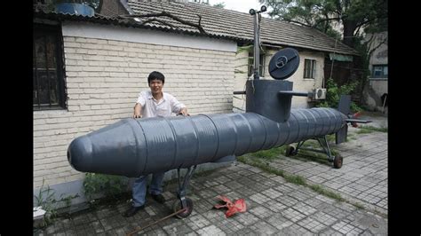 chinese inventor s home made submarine youtube