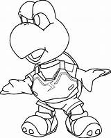 Coloring Koopa Troopa Pages Popular Coloringhome sketch template