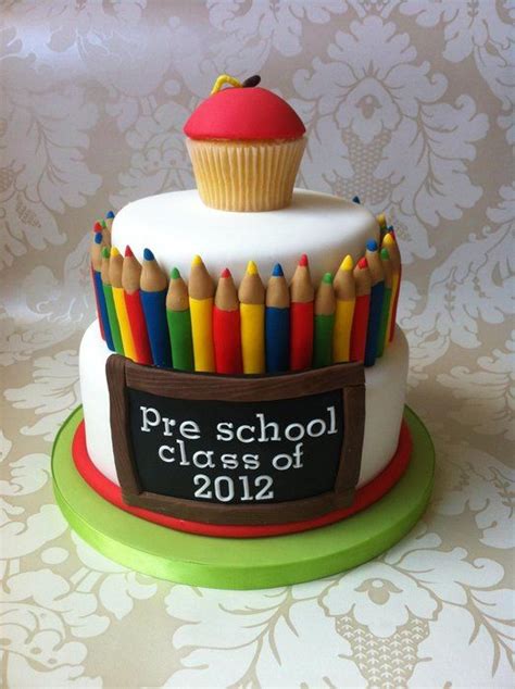 pre school leaving cake  customcaker  cakesdecorcom cake decorating website kids