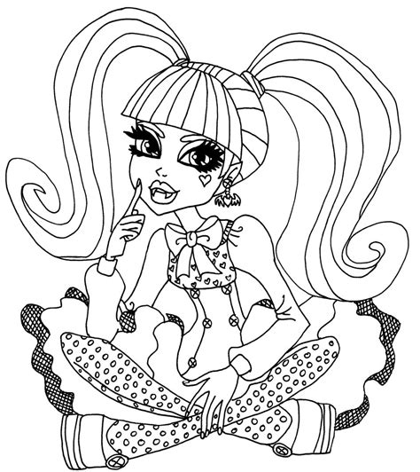 monster high coloring pages az coloring pages
