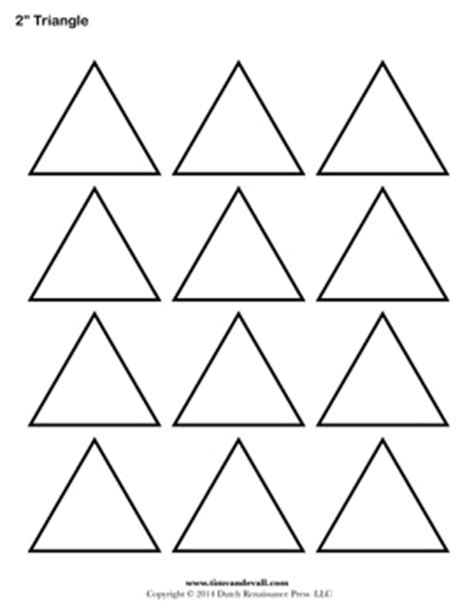 triangle templates tims printables