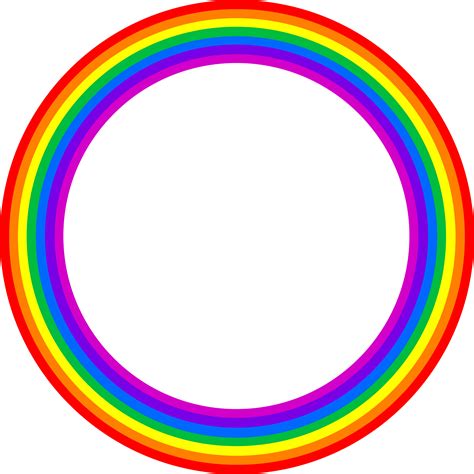 full circle rainbow  clip art