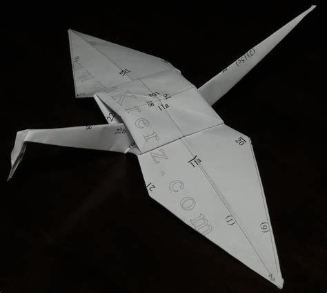 crane printable origami instructions