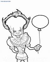 Pennywise Payaso sketch template