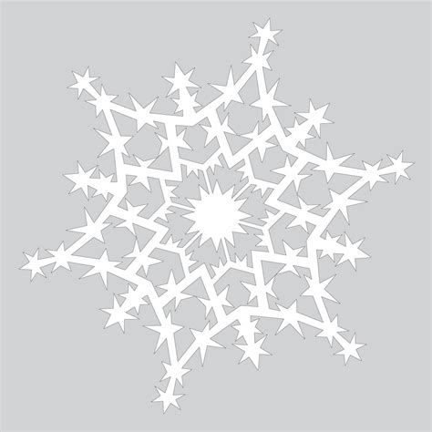 sparkling paper snowflake pattern  printable