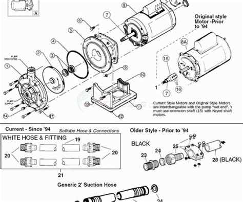 easily identify jacuzzi magnum force pump parts  detailed diagram