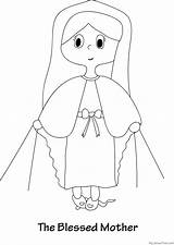 Conception Immaculate Coloring Sheet sketch template