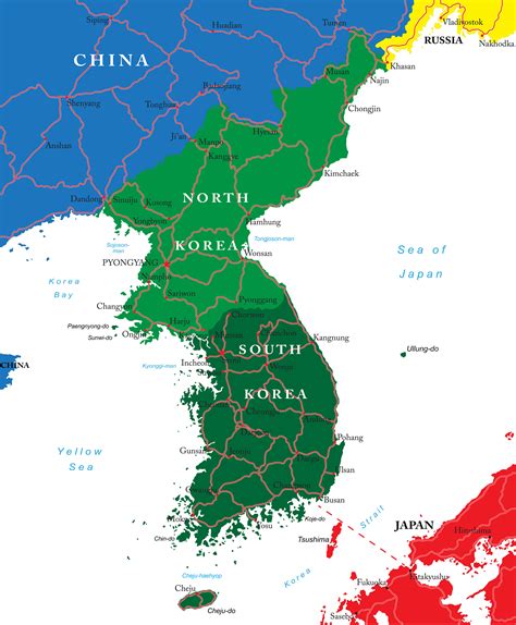north korea map guide   world
