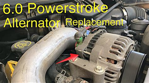 powerstroke alternator removal fast  simple youtube