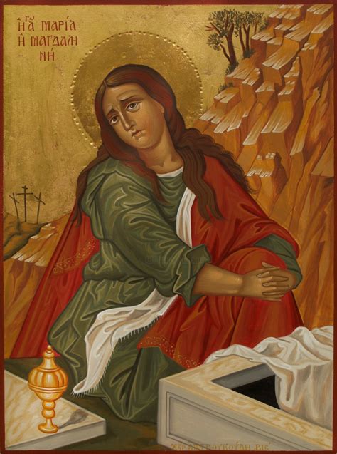The St Mary Magdalene Painting By Emmanouel Roukoudis Artmajeur
