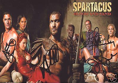 spartacus blood sand cast   autograph signed pp photo poster ebay