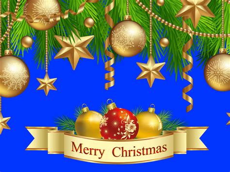 greetings card happy new year gold christmas bulbs stars
