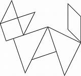 Tangram Fox Tangrams Usf Triangles Worksheets Geometricas Invented Blocks Depicts Spatial sketch template