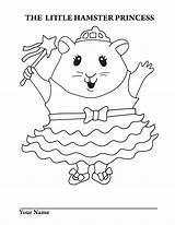 Coloring Pages Hamster Printable Hamsters Princess Cute Little Color Print Pets Getcolorings Pet sketch template