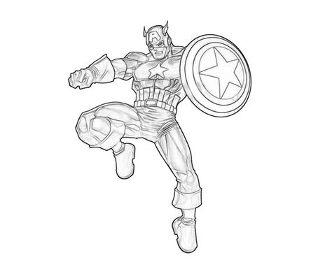 printable captain america coloring pages  kids