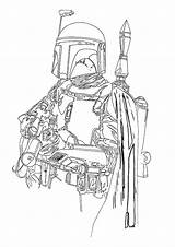 Fett Boba Coloring Pages Categories Similar sketch template