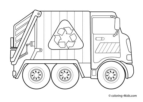garbage truck coloring pages  kids family coloring pages coloring