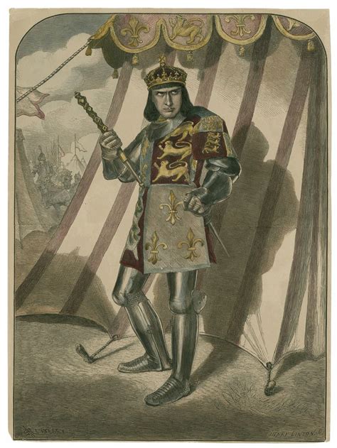h linton after w j hennessy edwin booth as richard iii hand colored wood engraving 1872