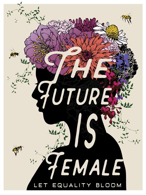 the future is female 18x24 poster