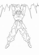 Genkidama Goku Dbuc Colorir Broly sketch template