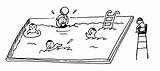 Pool Clipart Swim Swimming Clip School Cliparts Kid Cartoon Kids Vector Library Clipartix Clipground Gif sketch template