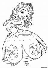 Princess Coloring Pages Sofia sketch template