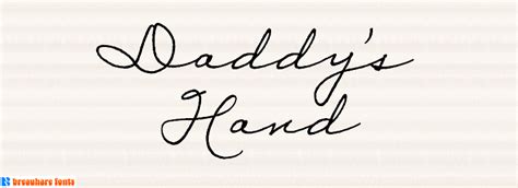 daddys hand  based   actual handwriting   dad