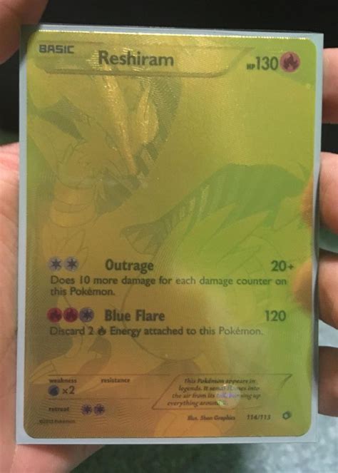 This Full Gold Pokémon Card I Found In My Collection From When I Was In