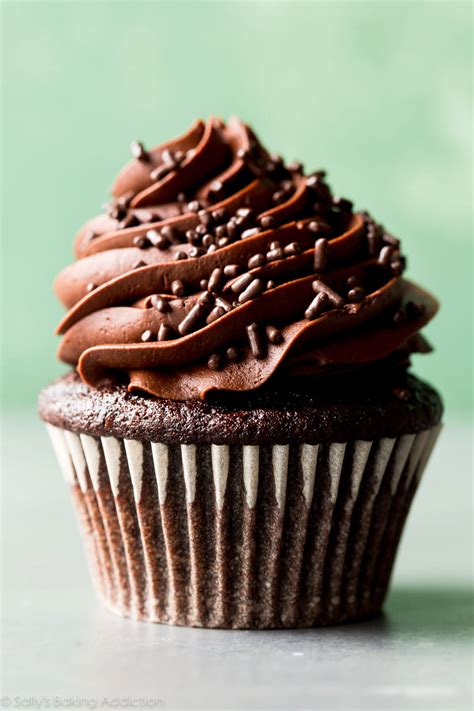 classic chocolate cupcakes with vanilla frosting sallys baking addiction