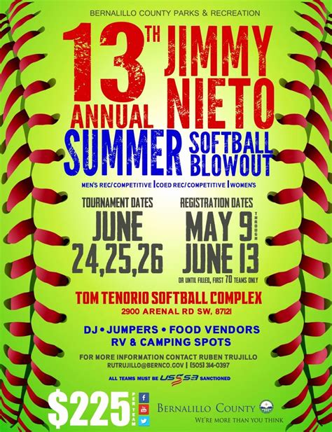 softball fundraiser flyer template