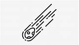 Meteorito Meteorite Cayendo Falling Pngkit sketch template