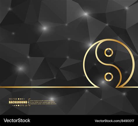 creative yin  art royalty  vector image